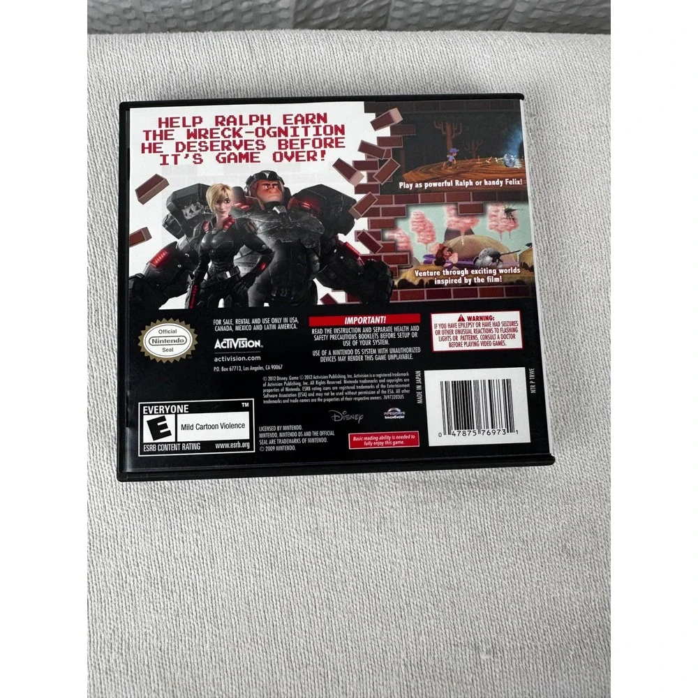 Disney Wreck It Ralph Video Game For Nintendo 3DS Rated ESRB Everyone‎ - Used